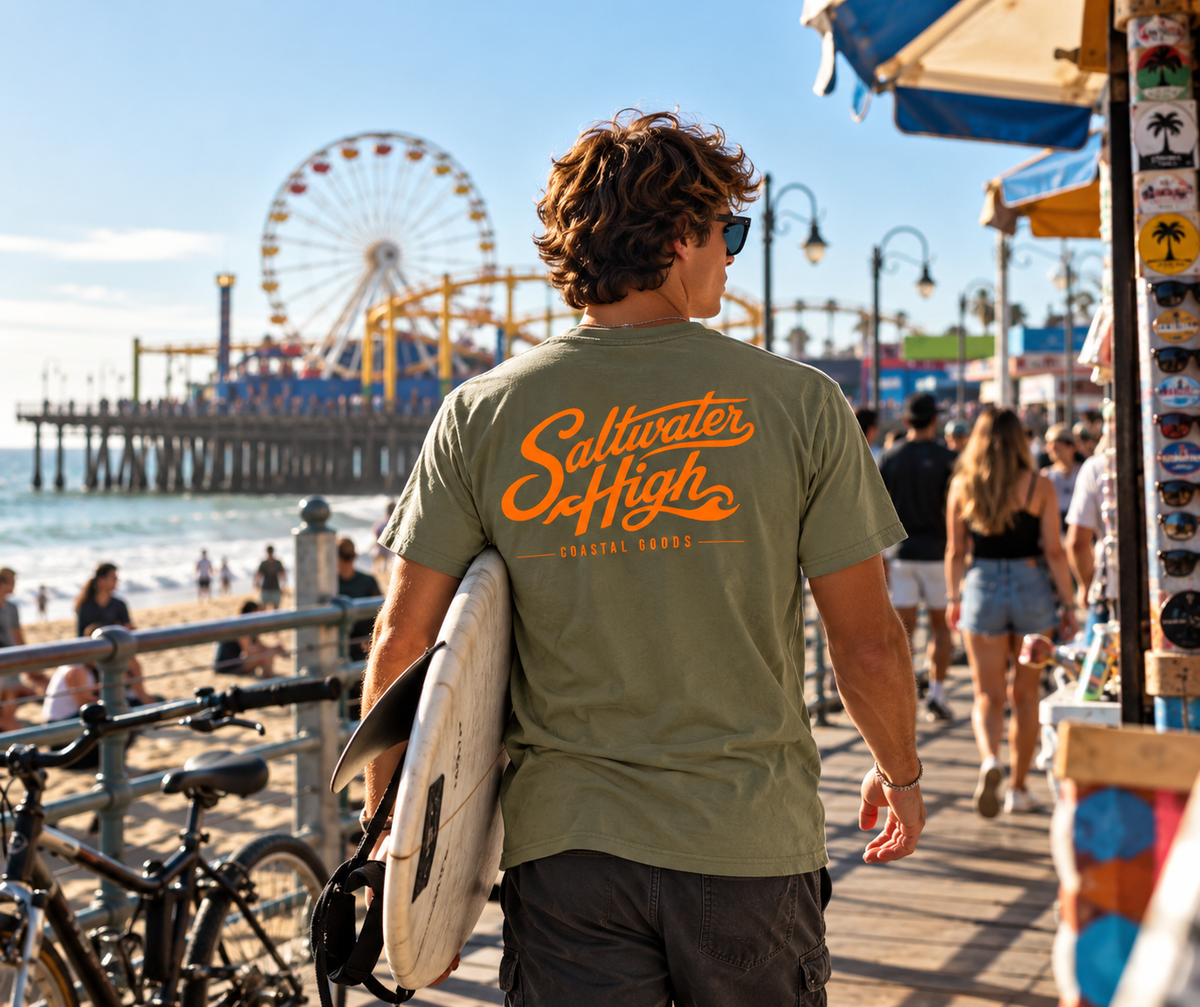 Saltwater High Script Tee